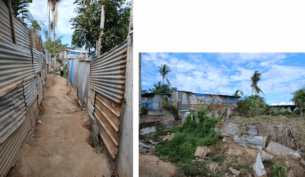 Zones d’habitat précaire à Mayotte